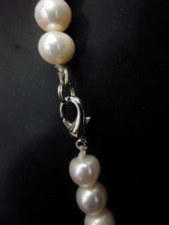 DESIGNER Cream Button Pearl Strand Choker Necklace  