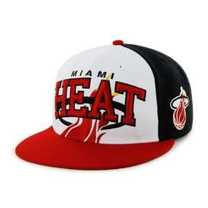 Miami Heat Embroidered Flat Billed Snapback Cap by Forty Seven Brand