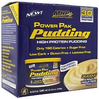 Maximum Human Performance Power Pudding Diet Supplements, Vanilla, 6 