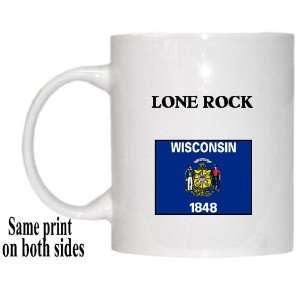    US State Flag   LONE ROCK, Wisconsin (WI) Mug 
