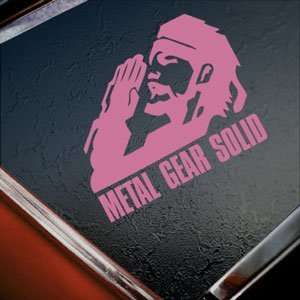  Metal Gear Solid Pink Decal PS3 Snake Truck Window Pink 