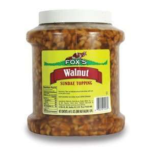 Foxs Walnut Ice Cream Topping   1/2 Gallon Containers:  