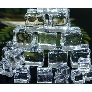  Artificial Ice Cubes   60 Piece Clear Acrylic Health 
