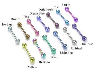 16g Titanium Industrial Piercing Barbell   1 to 2  