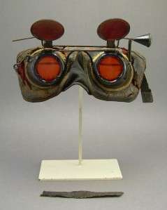  Victorian Odd Fellows Masonic Initiation Hoodwinks Blindfold Goggles