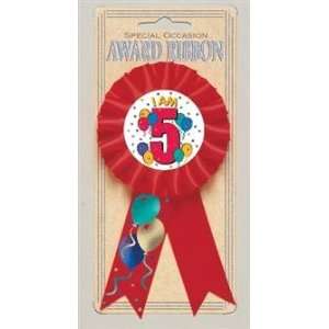  I Am 5 Award Ribbon Toys & Games