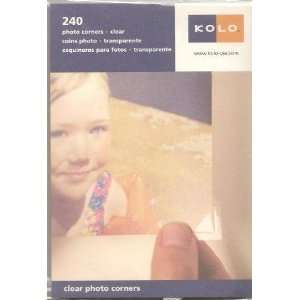  KOLO Photo Corners   Clear (Pkg. of 240): Arts, Crafts 