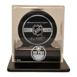  Edmonton Oilers Hockey Puck Display Case: Sports 