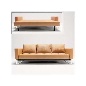  Innovation Cassius Deluxe Sofa Bed in Camel Leather 