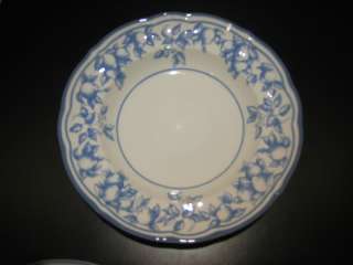 Ginori Italian Blue Floral Rimmed Soup Bowl Dish ITALY  