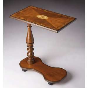    Masterpiece Olive Ash Burl Mobile Tray Table