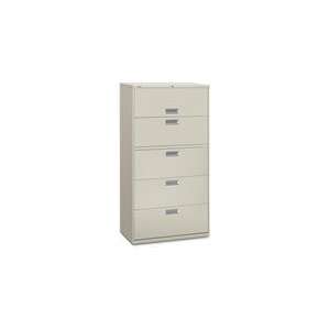  Hon 600 Series 2 Drawer File Cabinet in Light Gray: Office 
