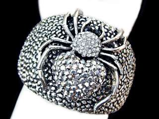   Tarantula Bracelet Clear Swarovski Crystal for Halloween Party M01