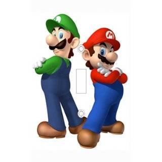 Mario and Luigi Decorative Light Switch Cover Plate
