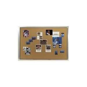   Cork Board w/ Black Marble Frame   4ft. x 8ft.: Office Products