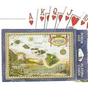   Playing Cards Vintage Islands Map 