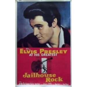  Elvis Presley 26x40 Jailhouse Rock Reissue Movie Poster 