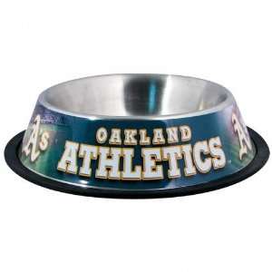    Oakland Athletics Stainless Steel Dog Bowl