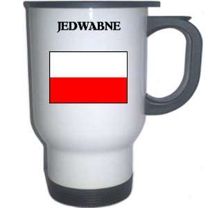  Poland   JEDWABNE White Stainless Steel Mug Everything 