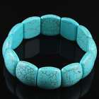 18X21MM Howlite Turquoise Camber Beads Stretchy Bracele