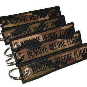 Remove Before Flight   Keychain   Camouflage   5pcs 