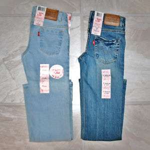 Girls Levis Light Blue Jeans Pants 7 8 10 14 16 NWT $34  