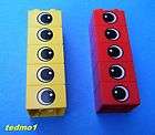 Lego Duplo   Specialty Parts & Pieces 5 Red & 5 Yellow Eye Blocks