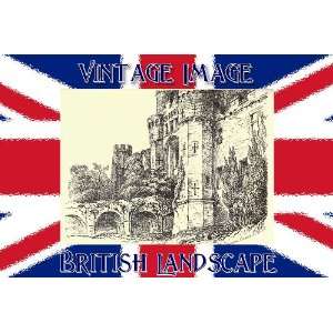   10cm) Art Greetings Card British Landscape Hurstmonceux Castle Sussex