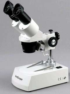 10X 30X CORDLESS LED STEREO MICROSCOPE TWO LIGHTS 013964503753  