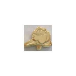  Gold Rose Floating Charming for Heart Lockets Jewelry
