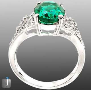 Sz 7 4.30cts GREEN RUSSIAN NANO CRYSTAL TOPAZ 925 SILVER COCKTAIL RING 