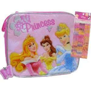  New Princess Lunch Box and Pack of Pencils Kitchen 