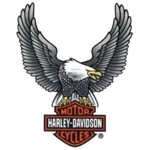  Upwing Eagle Silver Decal   Harley Davidson Automotive