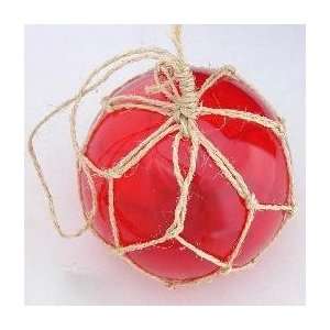   Glass Float   6 Ball with Knotted Jute Netting   New: Home & Kitchen