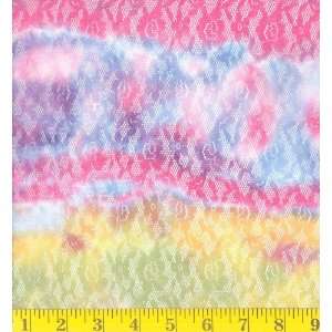   Wide Stretch Lace Rainbow Fabric By The Yard: Arts, Crafts & Sewing