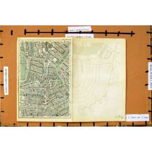  Map 1881 Belgium Holland Street Plan Liege Luttich