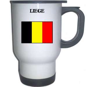 Belgium   LIEGE White Stainless Steel Mug