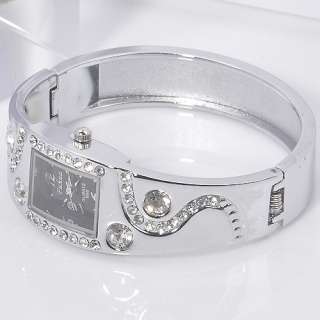 Hot Fashion gift lady crystal bracelet bangle quartz watch  