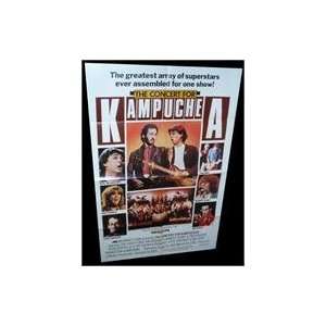 Concert for Kampuchea Folded Movie Poster 1983 Everything 
