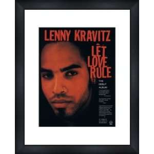  LENNY KRAVITZ Let Love Rule   Custom Framed Original Ad 
