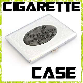King Size Metal Cigarette Case 70222Peace  