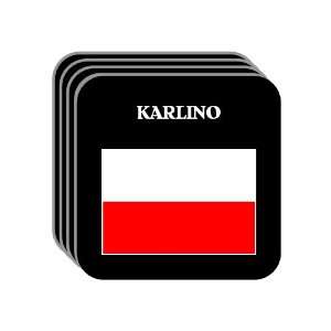  Poland   KARLINO Set of 4 Mini Mousepad Coasters 