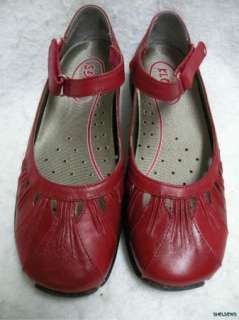 NEW Klogs Red Leather Mary Jane 7W  