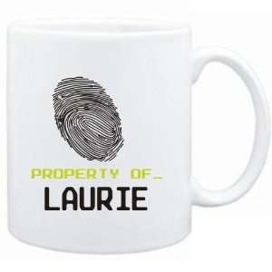  Mug White  Property of _ Laurie   Fingerprint  Female 