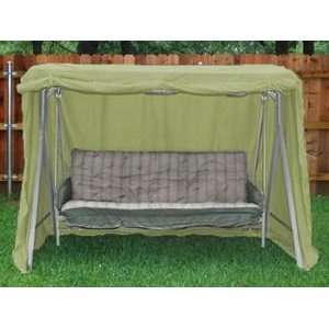  Large Canopy Swing Cover  88 x 52 x 70 Sage Green Patio 