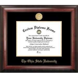  Ohio State Buckeyes Gold Embossed Diploma Frame Sports 