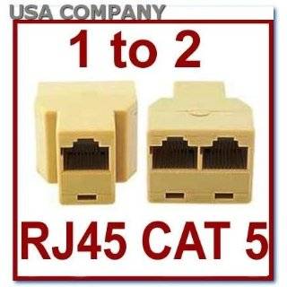 Ethernet RJ45 Splitter Cable Sharing Kit For Networking Computer and 