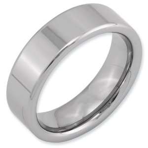  Dura Tungsten Flat 8mm Polished Band ring Jewelry