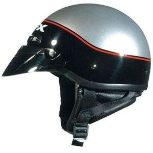  AFX FX 7 Helmet   Medium/Black/Silver Automotive