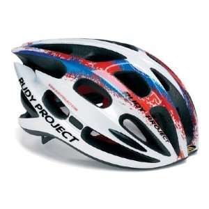  Rudy Project Kontact Road Cycling Helmet   White/Red/Blue 